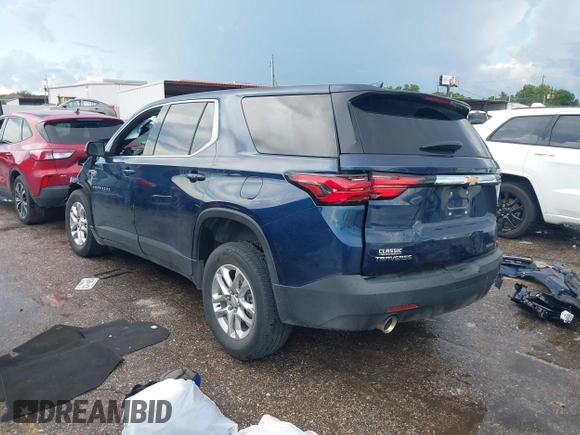 2023 Chevrolet Traverse LS with VIN 1GNERFKW5PJ115835, listed as a IAAI auction lot 42596841 with 32,937 mi miles and . Bid and sale history available at DreamBid. Image 3.