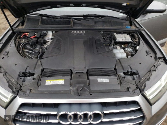 2017 Audi Q7 Premium Plus with VIN WA1LAAF72HD049851, listed as a Copart auction lot 53026175 with 100,601 mi miles and Salvage Title. Bid and sale history available at carsss.com. Image 12.
