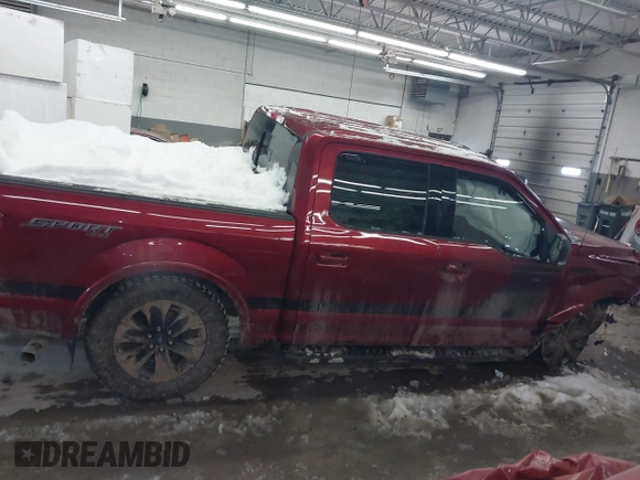 2019 Ford F-150 XL with VIN 1FTEW1EP4KFC74737, listed as a IAAI auction lot 41372054 with 76,916 mi miles and . Bid and sale history available at DreamBid. Image 14.