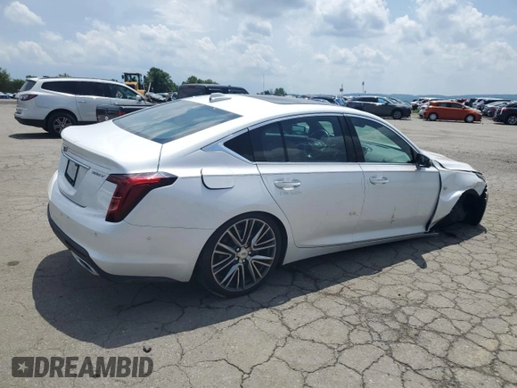 2020 Cadillac CT5 Premium Luxury с VIN 1G6DT5RK4L0127464, выставлен на аукционе Copart как лот 63096805 с пробегом 22 380 миль миль и Списание • Salvage title. История ставок и продаж доступна на DreamBid. Изображение 3.