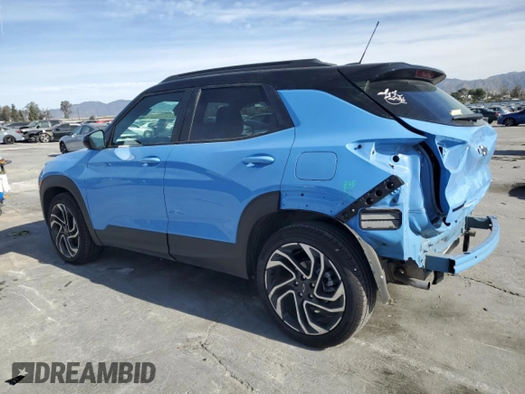 2024 Chevrolet TrailBlazer RS with VIN KL79MTSL1RB068360, listed as a Copart auction lot 47034955 with 8,091 mi miles and Salvage Title. Bid and sale history available at carsss.com. Image 2.