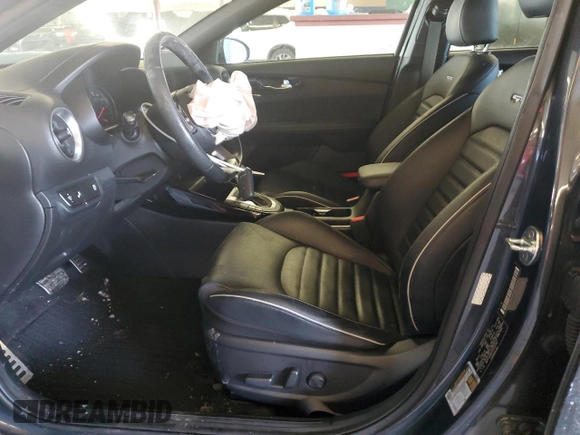 2023 Kia Forte GT-Line with VIN 3KPF54AD2PE528791, listed as a Copart auction lot 45599365 with 0 mi miles and Salvage Title. Bid and sale history available at carsss.com. Image 7.
