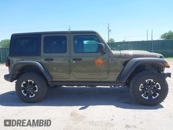 2025 Jeep Wrangler Rubicon with VIN 1C4PJXFN2SW527531, listed as a IAAI auction lot 42267227 with 8,022 mi miles and . Bid and sale history available at DreamBid. Image 13.