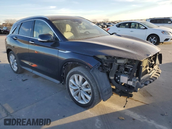 2019 Infiniti QX50 Pure with VIN 3PCAJ5M30KF111736, listed as a Copart auction lot 42020125 with 34,320 mi miles and Clean title. Bid and sale history available at DreamBid. Image 4.