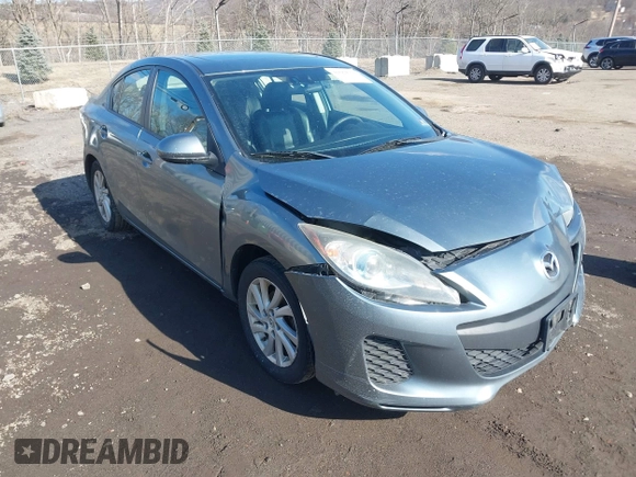 2012 Mazda 3 i Grand Touring with VIN JM1BL1W82C1677505, listed as a IAAI auction lot 41684777 with 124,454 mi miles and . Bid and sale history available at DreamBid. Image 1.