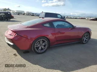 2025 Ford Mustang EcoBoost with VIN 1FA6P8TH0S5100164, listed as a Copart auction lot 48850775 with 1,697 mi miles and Salvage Title. Bid and sale history available at carsss.com. Image 3.