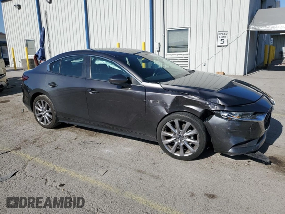 2021 Mazda 3 Select with VIN 3MZBPABL6MM250571, listed as a Copart auction lot 54455515 with 33,460 mi miles and Salvage title. Bid and sale history available at DreamBid. Image 4.