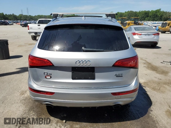 2015 Audi Q5 Premium Plus with VIN WA1LFAFPXFA139586, listed as a Copart auction lot 57821705 with 109,994 mi miles and Salvage title. Bid and sale history available at DreamBid. Image 6.