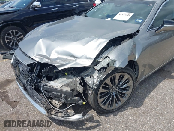 2021 Lexus LS 500 with VIN JTHD51FFXM5015102, listed as a IAAI auction lot 42504243 with 46,782 mi miles and . Bid and sale history available at DreamBid. Image 6.