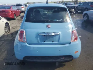2017 FIAT 500e with VIN 3C3CFFGE8HT563364, listed as a Copart auction lot 45574865 with 49,281 mi miles and Salvage Title. Bid and sale history available at carsss.com. Image 6.