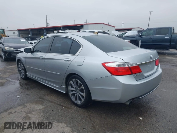 2014 Honda Accord Sport with VIN 1HGCR2F58EA093158, listed as a IAAI auction lot 41597368 with 121,990 mi miles and . Bid and sale history available at DreamBid. Image 3.