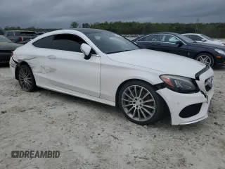 2017 Mercedes-Benz C 300 with VIN WDDWJ4JB3HF386989, listed as a Copart auction lot 51231535 with Not Provided miles and Salvage Title. Bid and sale history available at carsss.com. Image 4.
