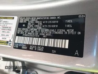 2025 Lexus NX with VIN 2T2GDCAZ0SC017810, listed as a IAAI auction lot 41672741 with 3,801 mi miles. Bid and sale history available at carsss.com. Image 9.