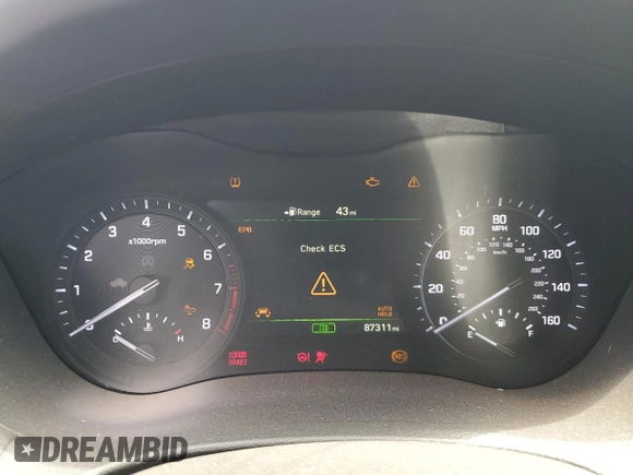 2018 Genesis G80 Sport z VIN KMHGN4JB3JU232931, wystawiony jako Copart lot #63429655 z przebiegiem 87 311 mil mil oraz Szkoda całkowita • Salvage title. Historia ofert i sprzedaży dostępna na DreamBid. Obrazek 9.