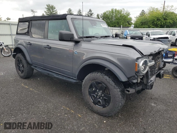 2022 Ford Bronco with VIN 1FMEE5BP6NLA79660, listed as a Copart auction lot 58370975 with 28,359 mi miles and Salvage title. Bid and sale history available at DreamBid. Image 4.