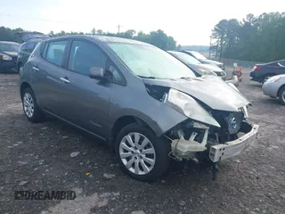 2015 Nissan LEAF S z VIN 1N4AZ0CP9FC310227, wystawiony jako IAAI lot #42101317 z przebiegiem 73 438 mil mil oraz . Historia ofert i sprzedaży dostępna na DreamBid. Obrazek 1.