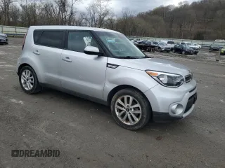 2019 Kia Soul + with VIN KNDJP3A5XK7698879, listed as a Copart auction lot 53384315 with 53,348 mi miles and Salvage Title. Bid and sale history available at carsss.com. Image 4.