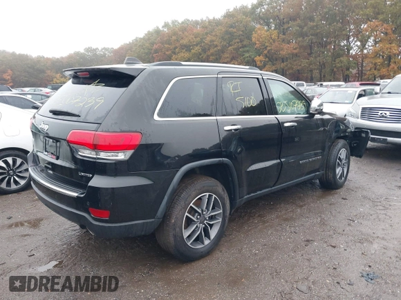 2019 Jeep Grand Cherokee Limited with VIN 1C4RJFBG6KC854476, listed as a IAAI auction lot 37947995 with 999,999 mi miles. Bid and sale history available at carsss.com. Image 4.