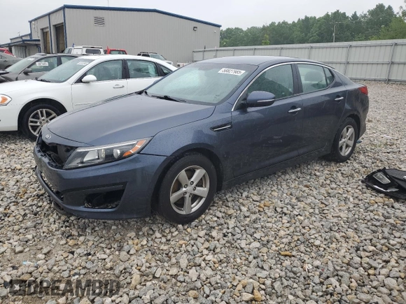 2015 Kia Optima LX with VIN KNAGM4A76F5575203, listed as a Copart auction lot 58827985 with 115,259 mi miles and Clean title. Bid and sale history available at DreamBid. Image 1.