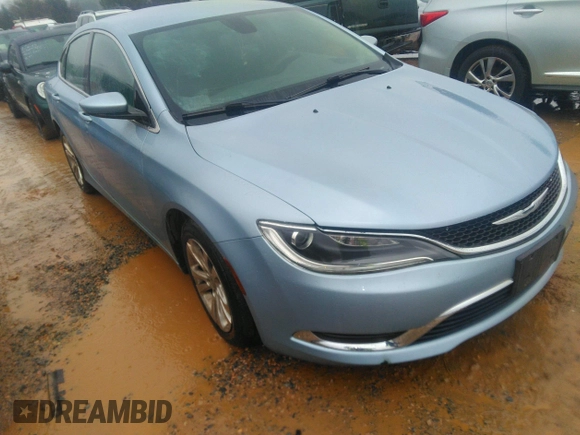 2015 Chrysler 200 Limited with VIN 1C3CCCAG4FN759753, listed as a IAAI auction lot 41557759 with 200,211 mi miles. Bid and sale history available at carsss.com. Image 1.