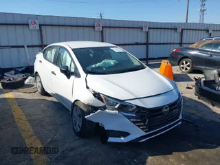 2024 Nissan Versa S with VIN 3N1CN8DVXRL836078, listed as a IAAI auction lot 41775680 with 18,093 mi miles. Bid and sale history available at carsss.com. Image 1.