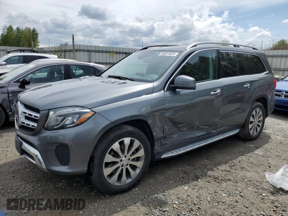 2017 Mercedes-Benz GLS with VIN 4JGDF6EE3HA825796, listed as a Copart auction lot 50591623 with 169,004 mi miles. Bid and sale history available at carsss.com. Image 1.