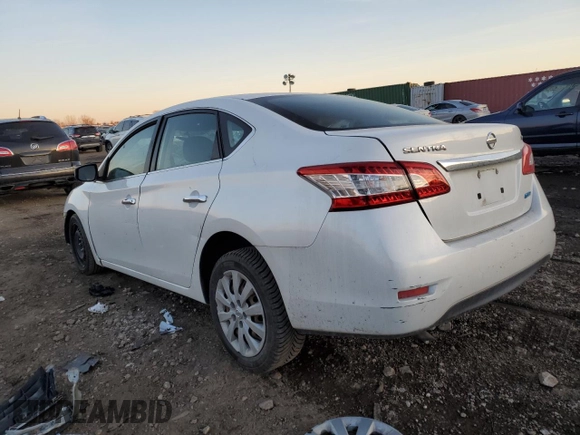 2014 Nissan Sentra SV with VIN 3N1AB7AP9EL663650, listed as a Copart auction lot 43011605 with Not Provided miles and Salvage Title. Bid and sale history available at DreamBid. Image 2.