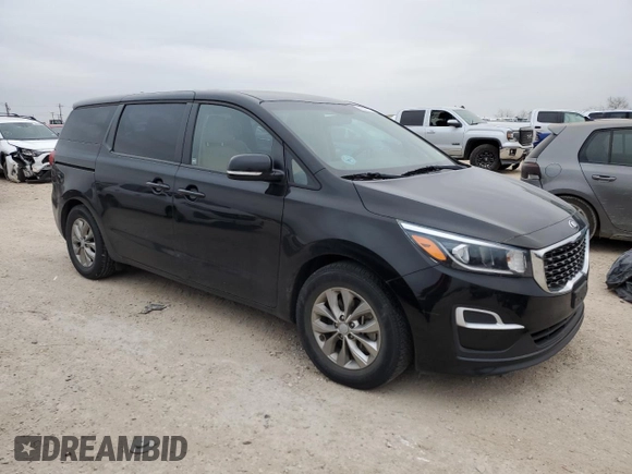 2020 Kia Sedona LX with VIN KNDMB5C13L6633283, listed as a Copart auction lot 46041775 with 83,065 mi miles and Salvage Title. Bid and sale history available at carsss.com. Image 4.