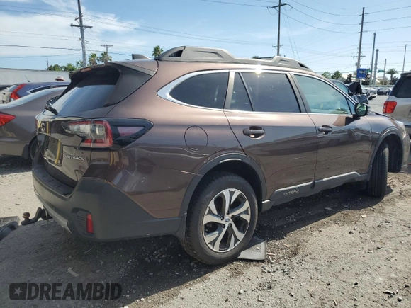 2021 Subaru Outback Limited with VIN 4S4BTANCXM3200053, listed as a Copart auction lot 63473855 with 75,372 mi miles and Salvage title. Bid and sale history available at DreamBid. Image 3.