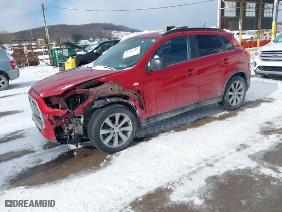 2013 Mitsubishi Outlander Sport LE with VIN 4A4AR5AU4DE025252, listed as a IAAI auction lot 41369262 with 93,020 mi miles. Bid and sale history available at carsss.com. Image 18.