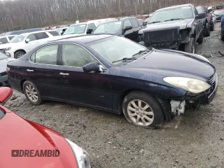 2003 Lexus ES 300 with VIN JTHBF30G036009951, listed as a Copart auction lot 50021235 with 231,411 mi miles and Salvage Title. Bid and sale history available at DreamBid. Image 4.
