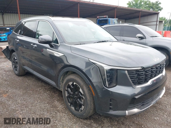 2024 Kia Sorento S with VIN 5XYRL4JC9RG254120, listed as a IAAI auction lot 42617649 with 24,773 mi miles and . Bid and sale history available at DreamBid. Image 1.