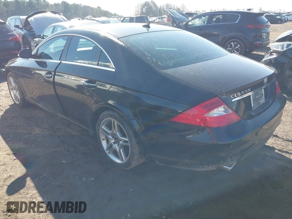 2007 Mercedes-Benz CLS-Class 5.5L with VIN WDDDJ72X47A101635, listed as a IAAI auction lot 41643883 with 179,543 mi miles. Bid and sale history available at carsss.com. Image 3.