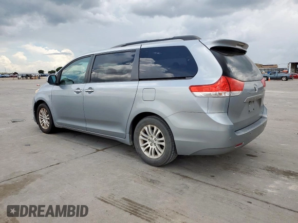 2011 Toyota Sienna XLE AAS with VIN 5TDYK3DC6BS113762, listed as a Copart auction lot 62570005 with 182,556 mi miles and Clean title. Bid and sale history available at DreamBid. Image 2.