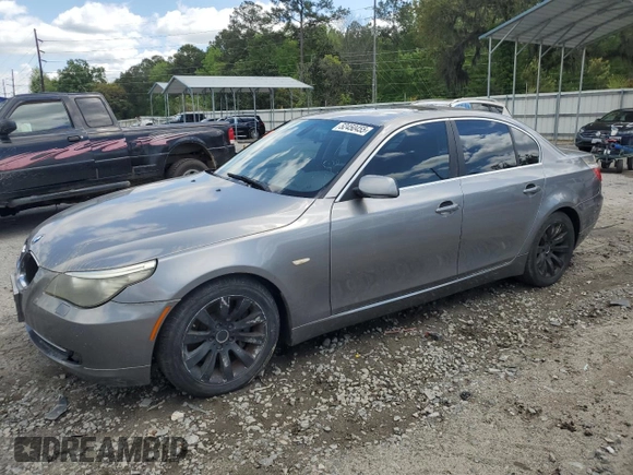 2008 BMW 5 Series 535i with VIN WBANW13598CZ78604, listed as a Copart auction lot 52450455 with 109,024 mi miles and Clean Title. Bid and sale history available at carsss.com. Image 1.