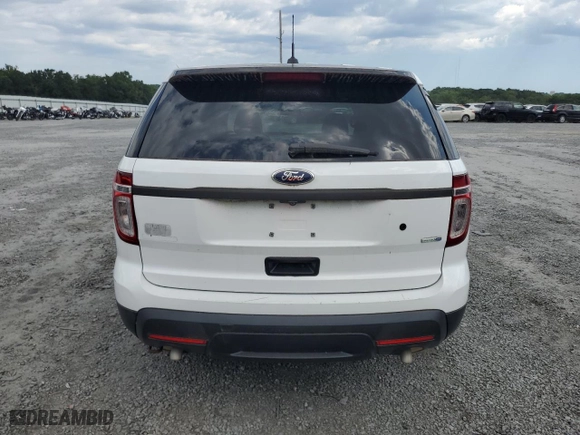 2014 Ford Utility Police Interceptor with VIN 1FM5K8AR0EGC60081, listed as a Copart auction lot 65521904 with 112,355 mi miles and Salvage Title. Bid and sale history available at carsss.com. Image 6.