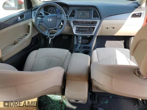 2017 Hyundai Sonata SE with VIN 5NPE24AFXHH588210, listed as a Copart auction lot 44403545 with 93,694 mi miles and Salvage Title. Bid and sale history available at carsss.com. Image 8.