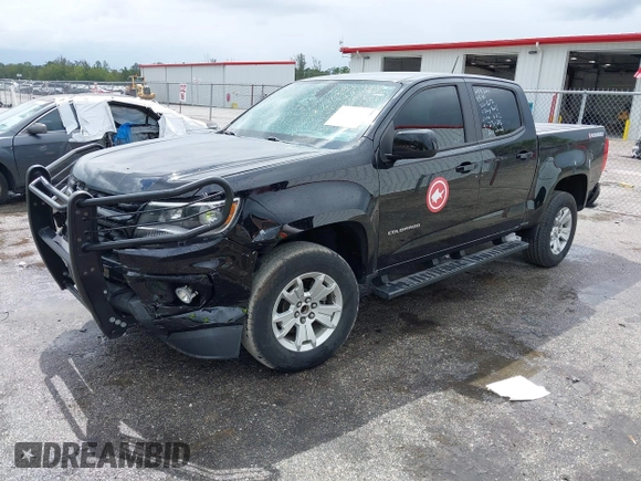 2021 Chevrolet Colorado 2WD LT with VIN 1GCGSCEN1M1131727, listed as a IAAI auction lot 42181484 with 54,764 mi miles and . Bid and sale history available at DreamBid. Image 17.