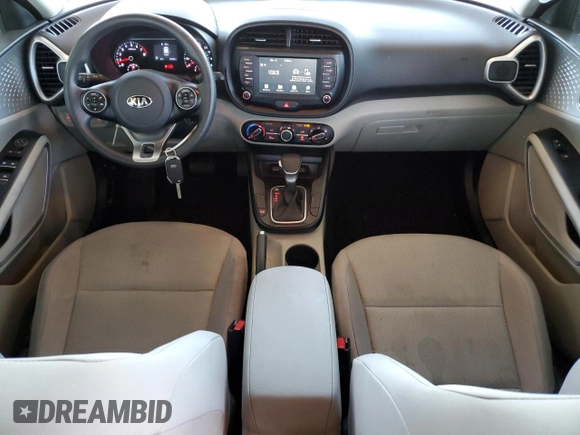 2021 Kia Soul S with VIN KNDJ23AU7M7142909, listed as a Copart auction lot 50317055 with 22,560 mi miles and Salvage Title. Bid and sale history available at DreamBid. Image 8.