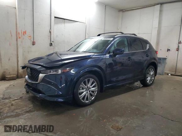 2023 Mazda CX-5 Signature with VIN JM3KFBXY9P0122887, listed as a Copart auction lot 88993465 with 12,116 mi miles and Salvage Title. Bid and sale history available at carsss.com. Image 1.