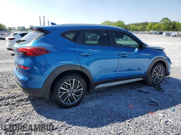 2020 Hyundai Tucson SEL with VIN KM8J33AL9LU137534, listed as a Copart auction lot 52304365 with 27,195 mi miles and Salvage title. Bid and sale history available at DreamBid. Image 3.