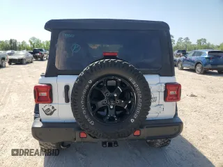 2023 Jeep Wrangler Willys with VIN 1C4HJXDN5PW510494, listed as a Copart auction lot 51673795 with 19,371 mi miles and Non Repairable. Bid and sale history available at DreamBid. Image 6.