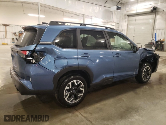 2025 Subaru Forester Premium with VIN JF2SLDDC3SH494789, listed as a Copart auction lot 51873385 with 2,648 mi miles and Salvage Title. Bid and sale history available at carsss.com. Image 3.