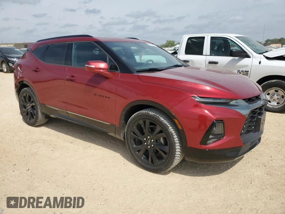 2020 Chevrolet Blazer RS z VIN 3GNKBERS0LS649337, wystawiony jako Copart lot #52446805 z przebiegiem 50 280 mil mil oraz Czysty tytuł • Clean title. Historia ofert i sprzedaży dostępna na DreamBid. Obrazek 4.