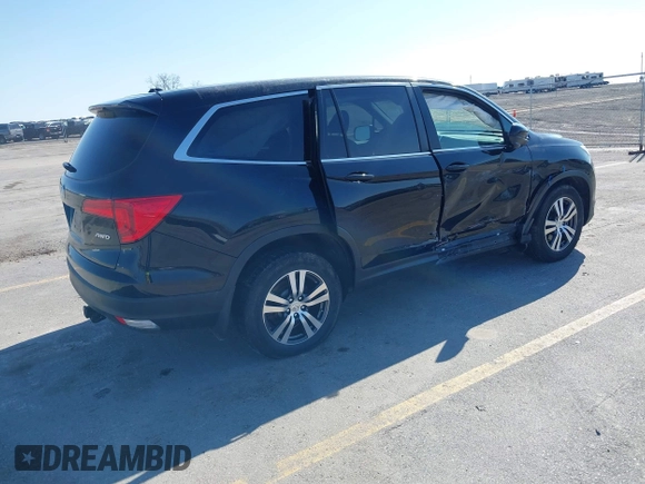 2017 Honda Pilot EX-L with VIN 5FNYF6H54HB024349, listed as a IAAI auction lot 42082517 with 108,000 mi miles and . Bid and sale history available at DreamBid. Image 4.