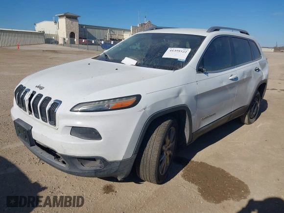 2014 Jeep Cherokee Limited with VIN 1C4PJLDSXEW118473, listed as a IAAI auction lot 41359322 with 111,000 mi miles. Bid and sale history available at carsss.com. Image 2.