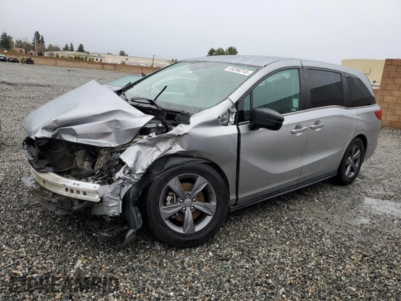 2022 Honda Odyssey EX with VIN 5FNRL6H57NB004556, listed as a Copart auction lot 49288215 with 128,460 mi miles and Salvage Title. Bid and sale history available at DreamBid. Image 1.