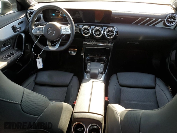 2021 Mercedes-Benz CLA 45 AMG with VIN W1K5J5DB8MN218696, listed as a Copart auction lot 81633993 with 10,299 mi miles and . Bid and sale history available at DreamBid. Image 8.
