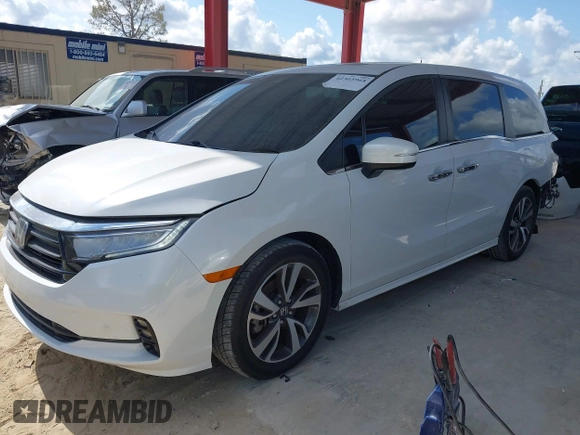 2021 Honda Odyssey Touring z VIN 5FNRL6H80MB003323, wystawiony jako IAAI lot #42303968 z przebiegiem 51 531 mil mil oraz . Historia ofert i sprzedaży dostępna na DreamBid. Obrazek 18.