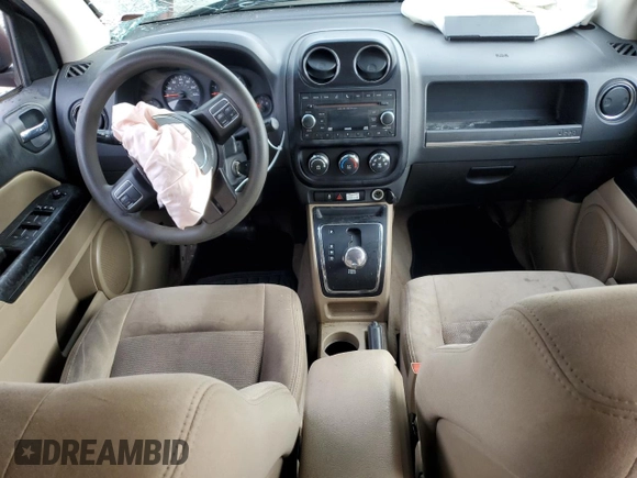2012 Jeep Compass Sport with VIN 1C4NJCBA8CD661086, listed as a Copart auction lot 51484625 with 0 mi miles and Salvage Title. Bid and sale history available at carsss.com. Image 8.